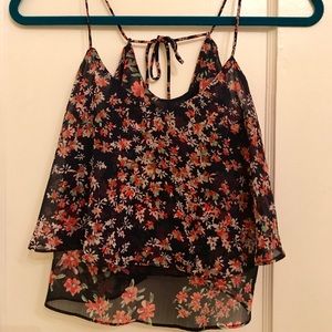 Express Floral Crop Top